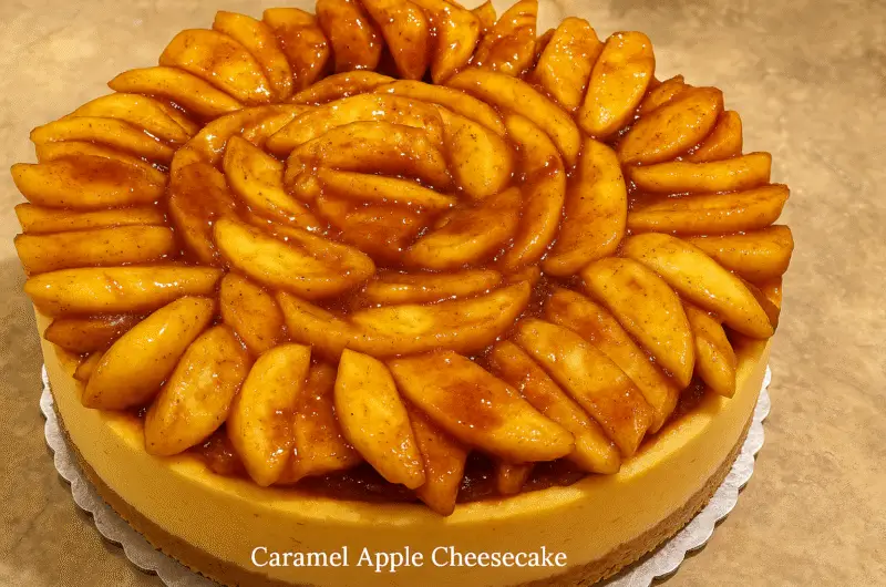 Caramel Apple Cheesecake