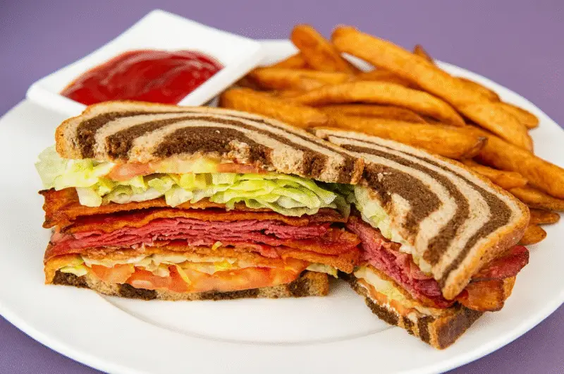 Pastrami BLT with Homemade Fries